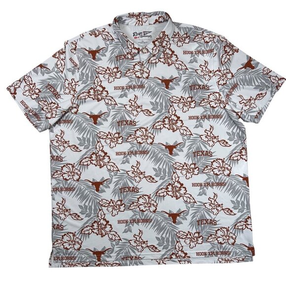 reyn spooner Other - Reyn Spooner Texas Longhorn Performance Polo 2XL Golf Outdoors Work School